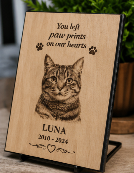 Personalized Pet Memorial Laser Engraved Plaque