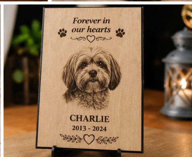 Personalized Pet Memorial Laser Engraved Plaque