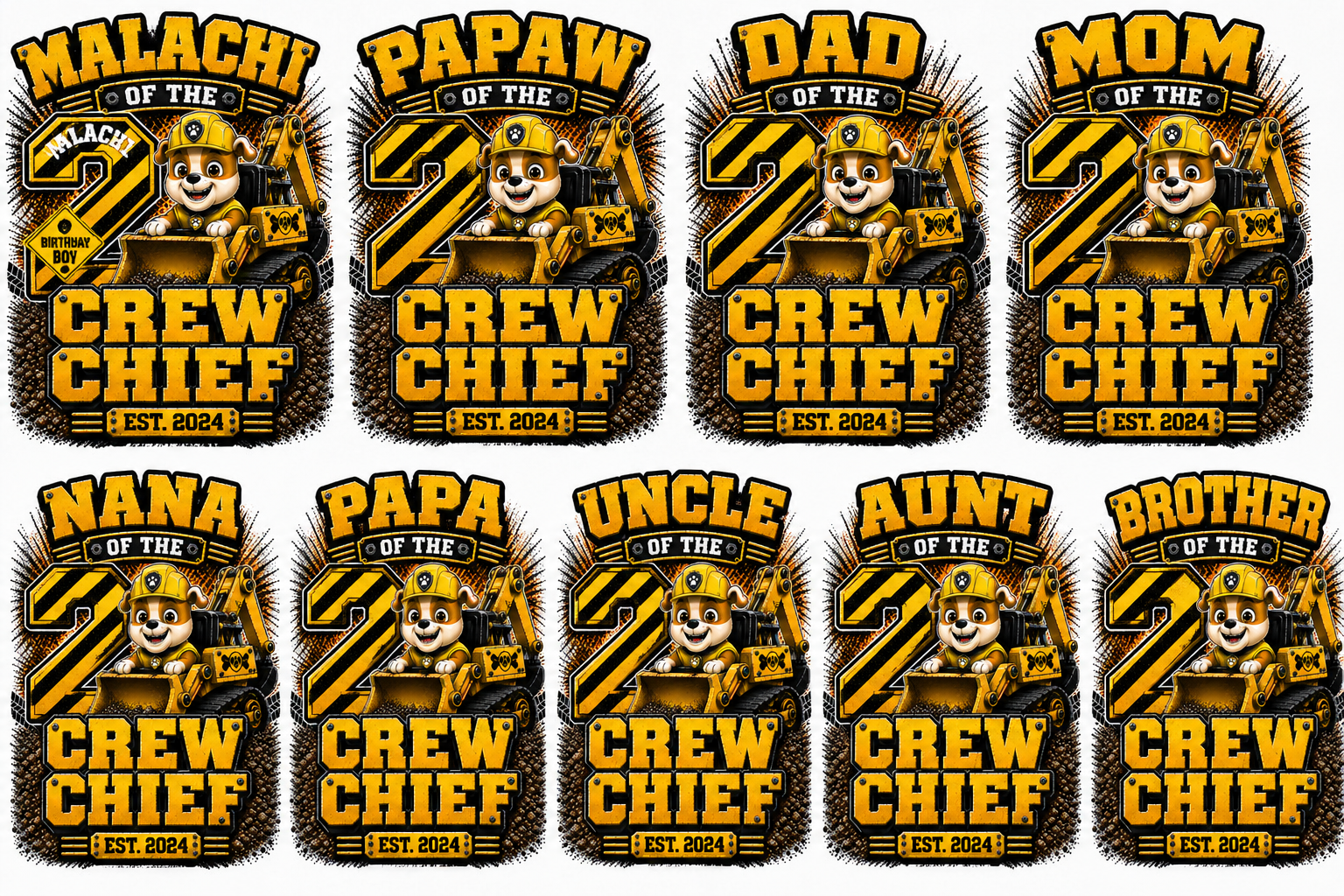 Custom Birthday Crew Shirts | Matching Family Birthday Party Shirts | Personalized Birthday Tees