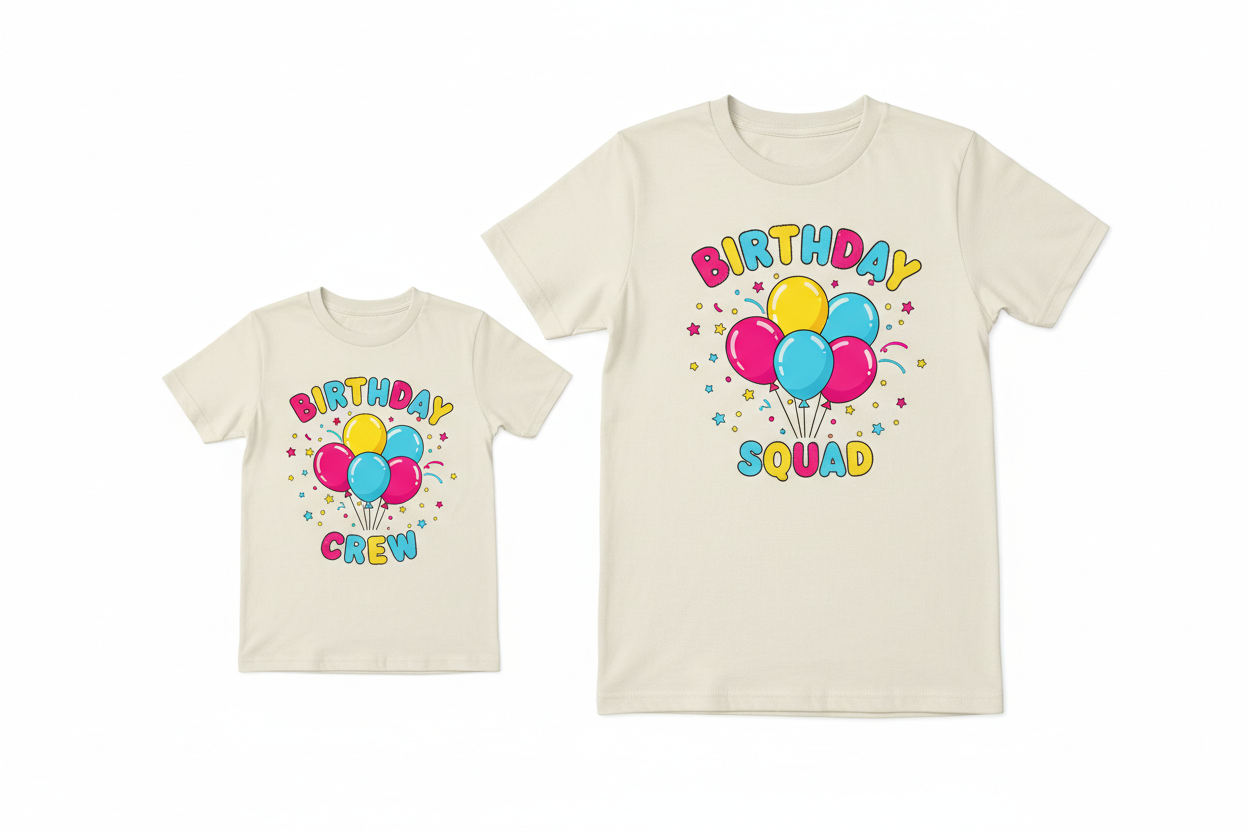 Custom Graphic T-Shirt | Personalized Shirt | Family Matching Shirts | Event Shirts | Birthday Shirts | Custom Apparel